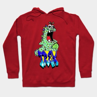 Trex, T.Rex, Dinosaur, Graffiti Art Hoodie